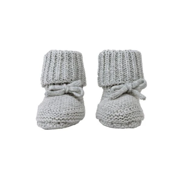 Lodger Knit Slofjes - 0-6 Mnd - Steel 2 Lodger Knit Slofjes - 0-6 Mnd - Steel - Afbeelding 2