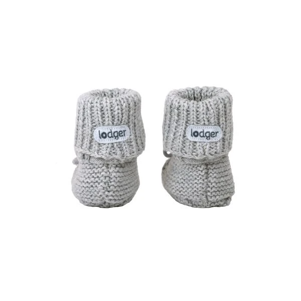 Lodger Knit Slofjes - 0-6 Mnd - Steel 4 Lodger Knit Slofjes - 0-6 Mnd - Steel - Afbeelding 4