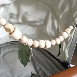 BEZISA Leaves Wagenspanner Pistache / Pine 6 BEZISA Leaves Wagenspanner Pistache / Pine -Babykamers Verkoopwinkel 8720618126214 3 0430