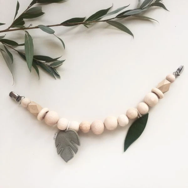 BEZISA Leaves Wagenspanner Pistache / Pine 2 BEZISA Leaves Wagenspanner Pistache / Pine - Afbeelding 2