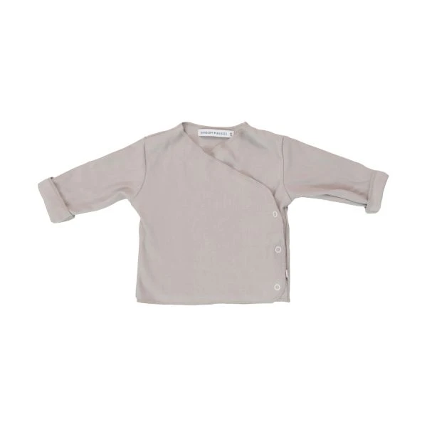 Bamboom T-Shirt Met Overslag - Lange Mouw - 1 Mnd - Sand 1 Bamboom T-Shirt Met Overslag - Lange Mouw - 1 Mnd - Sand