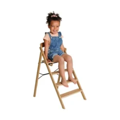 KAOS Klapp Kinderstoel - Inklapbaar - Oak Natural -Babykamers Verkoopwinkel Klapp oak Karla5 5575