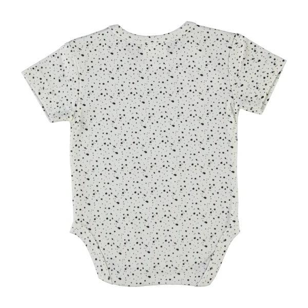 Klein Baby Black Dots Romper Korte Mouw - Mt. 50 - Off White - Afbeelding 2