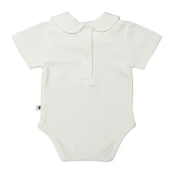 Babykamers Verkoopwinkel 29 Klein Baby Romper Korte Mouw - Mt. 50 - Off White