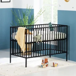 Europe Baby - Ledikant - Liam II - 60x120 - Black 9 Europe Baby - Ledikant - Liam II - 60x120 - Black -Babykamers Verkoopwinkel Liam ledikant zwart SFEER 3e18