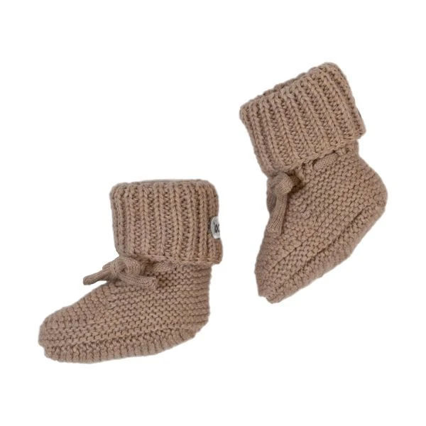 Lodger Knit Slofjes - 0-6 Mnd - Beige 2 Lodger Knit Slofjes - 0-6 Mnd - Beige - Afbeelding 2
