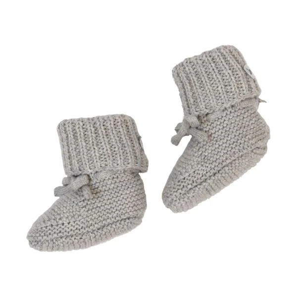 Lodger Knit Slofjes - 0-6 Mnd - Steel 3 Lodger Knit Slofjes - 0-6 Mnd - Steel - Afbeelding 3