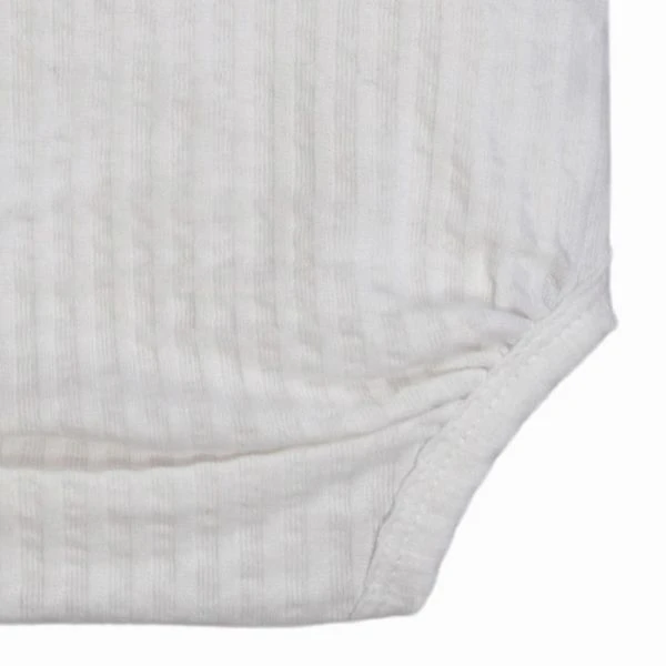 Lodger Seersucker Overslagromper - Korte Mouw - Mt. 56 - Cloud Dancer 3 Lodger Seersucker Overslagromper - Korte Mouw - Mt. 56 - Cloud Dancer - Afbeelding 3