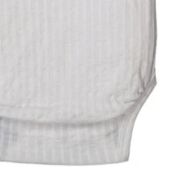 Lodger Seersucker Overslagromper - Lange Mouw - Mt. 50 - Cloud Dancer -Babykamers Verkoopwinkel Lodger Seersucker Overslagromper Cloud Dancer 6 14cd