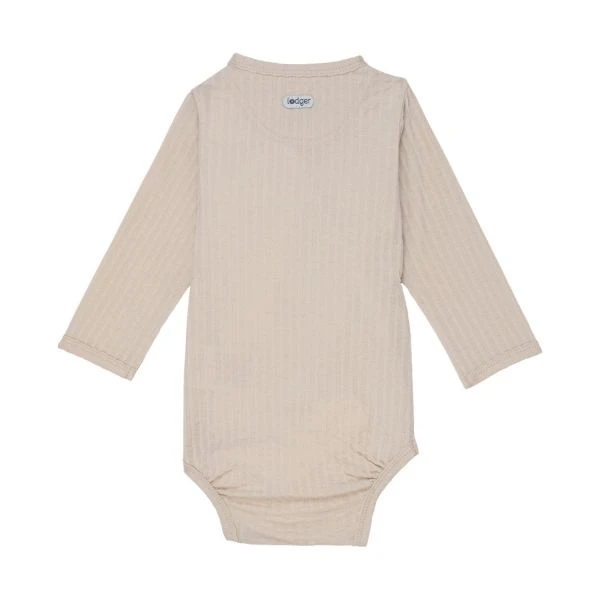 Lodger Seersucker Overslagromper - Lange Mouw - Mt. 56 - Birch 3 Lodger Seersucker Overslagromper - Lange Mouw - Mt. 56 - Birch - Afbeelding 3