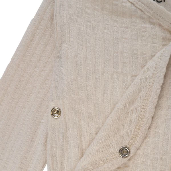 Lodger Seersucker Overslagromper - Lange Mouw - Mt. 56 - Birch 5 Lodger Seersucker Overslagromper - Lange Mouw - Mt. 56 - Birch - Afbeelding 5