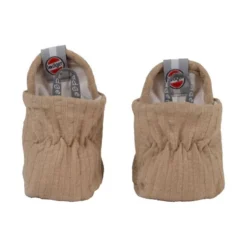 Lodger Seersucker Slofjes - 0-3 Mnd - Beige -Babykamers Verkoopwinkel Lodger Seersucker Slofjes Beige 2 2501 1