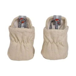 Lodger Seersucker Slofjes - 3-6 Mnd - Birch -Babykamers Verkoopwinkel Lodger Seersucker Slofjes Birch 2 780a 2