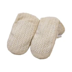 Lodger Seersucker Slofjes - 0-3 Mnd - Birch -Babykamers Verkoopwinkel Lodger Seersucker Slofjes Birch 3 9ec8 1