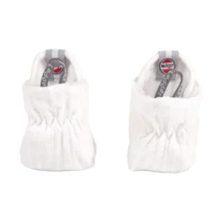 Lodger Seersucker Slofjes - 0-3 Mnd - Cloud Dancer -Babykamers Verkoopwinkel Lodger Seersucker Slofjes Cloud Dancer 2 2aba 1