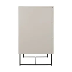 Kidsmill Modular 2 Commode 3L Mat Oatmeal - Zwart - Mat Oatmeal -Babykamers Verkoopwinkel Modular oatmeal commode 3 2255