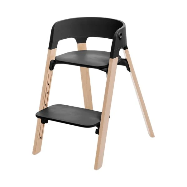 Stokke® Steps™ Kinderstoel - Black / Natural 1 Stokke® Steps™ Kinderstoel - Black / Natural