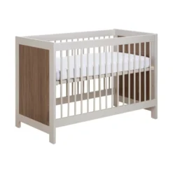 Europe Baby Vittoria III Babykamer Cashmere / Walnoot | Bed 60 X 120 Cm + Commode -Babykamers Verkoopwinkel Vittoria cashmere ledikant 2 f931
