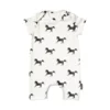 Snurk Black Horses Jumpsuit Korte Mouw White Mt. 68