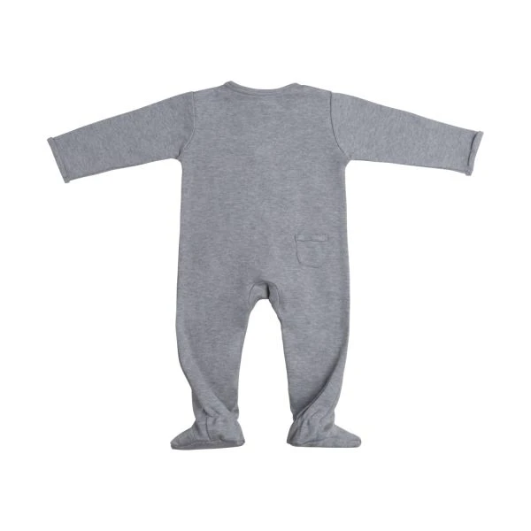 Baby's Only Melange Boxpakje Met Voetjes Grijs Mt. 50-56 2 Baby's Only Melange Boxpakje Met Voetjes Grijs Mt. 50-56 - Afbeelding 2