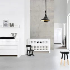 Kidsmill Alaska Babykamer Wit Hoogglans | Bed 60 X 120 Cm + Commode