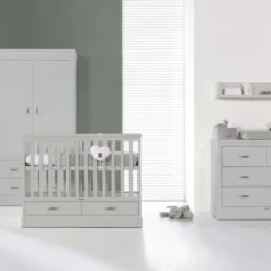 Kidsmill Newport Babykamer Grijs | Bed 60 X 120 Cm + Commode