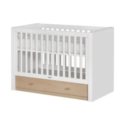 Kidsmill Pure Babykamer Oak | Bed 60 X 120 Cm + Commode -Babykamers Verkoopwinkel babykamer pure oak wit naturel ledikant commode linnenkast 2 1 ede5