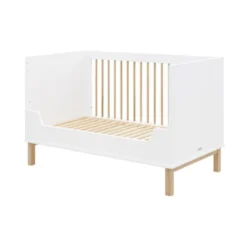 Bopita Mika Ledikant Wit / Eiken 70 X 140 Cm -Babykamers Verkoopwinkel bench bed 70x140 mika white oak 10 7efb