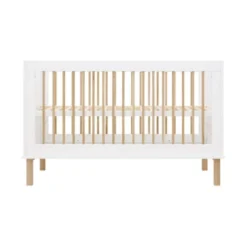 Bopita Mika Ledikant Wit / Eiken 70 X 140 Cm