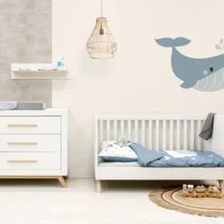 Bopita Fenna Babybed Wit / Naturel 70 X 140 Cm -Babykamers Verkoopwinkel bopita evi babybed wit 70 x 140 cm sfeer 85ec