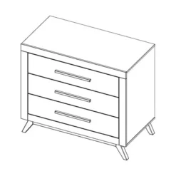 Bopita Fenna Commode Wit / Naturel -Babykamers Verkoopwinkel bopita fenna commode wit naturel tekening 8b81