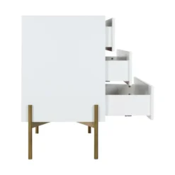 Kidsmill Boutique Commode Wit / Bras -Babykamers Verkoopwinkel boutique commode wit bras 3 28c9