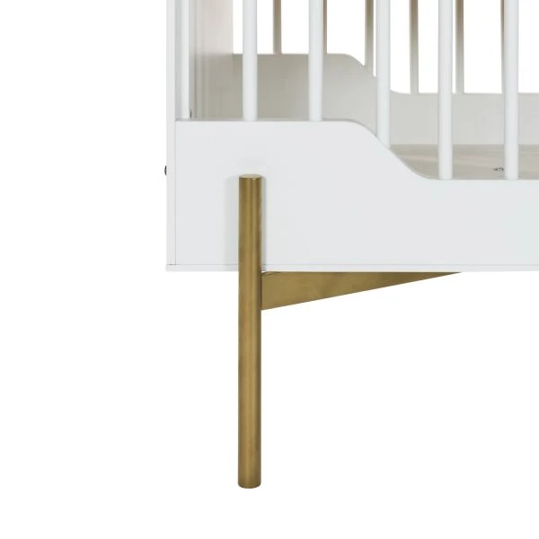 Kidsmill Boutique Babybed Wit / Bras 60 X 120 Cm 5 Kidsmill Boutique Babybed Wit / Bras 60 X 120 Cm - Afbeelding 5