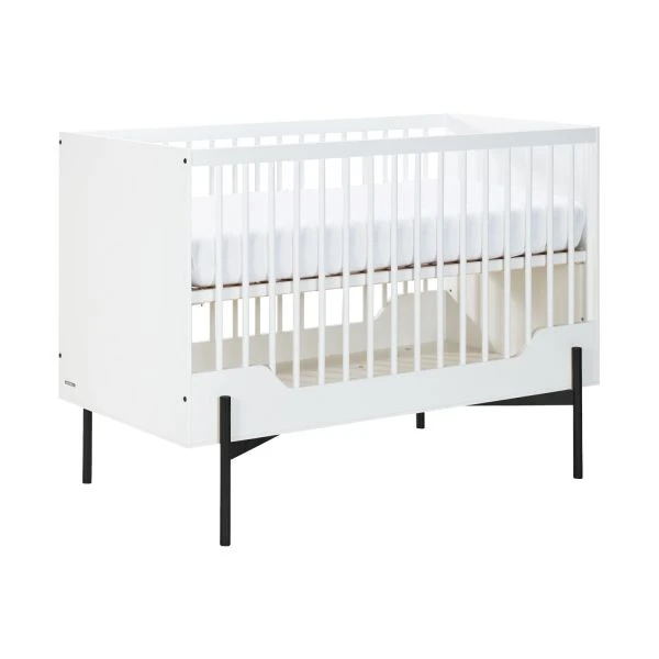 Kidsmill Boutique Babybed Wit / Zwart 60 X 120 Cm 2 Kidsmill Boutique Babybed Wit / Zwart 60 X 120 Cm - Afbeelding 2