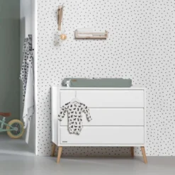 Europe Baby Sterre Commode Wit -Babykamers Verkoopwinkel commode 8 99a8