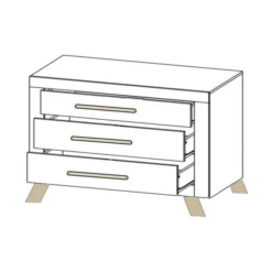 Bopita Lisa Commode Wit / Naturel -Babykamers Verkoopwinkel commode lisa 5c94