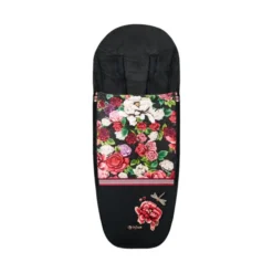 Cybex Platinum Spring Blossom Voetenzak - Dark Black