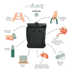 Dusq Leather Family Bag Luiertas Rugzak Night Black 9 Dusq Leather Family Bag Luiertas Rugzak Night Black -Babykamers Verkoopwinkel dusq leather family bag luiertas rugzak 2 ea8f