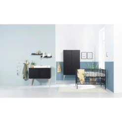 Europe Baby Evy Babykamer Zwart | Commode + Kast -Babykamers Verkoopwinkel europe baby evy babykamer zwart commode kast 1 1c11