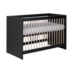 Europe Baby Nova Babybed Zwart Eiken 60 X 120 Cm