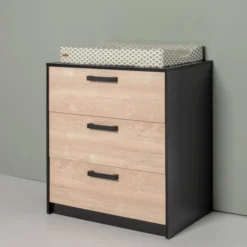 Europe Baby Nova Commode Zwart Eiken -Babykamers Verkoopwinkel europe baby nova commode zwart eiken 4 9a05