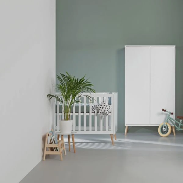 Europe Baby Sterre Babykamer Wit | Bed 60 X 120 Cm + Commode - Afbeelding 2