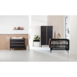 Europe Baby Sterre Babybed Zwart / Oak 70 X 140 Cm -Babykamers Verkoopwinkel europe baby sterre babybed zwart oak 70 x 140 cm 5 d3a5