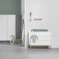 Europe Baby Sterre Commode Wit -Babykamers Verkoopwinkel europe baby sterre commode wit 2 9833