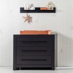 Europe Baby Vittoria III Commode Zwart -Babykamers Verkoopwinkel europe baby vittoria iii commode zwart 6 f883