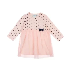 Feetje Classic Stip/Tule Jurkje Roze Mt. 68