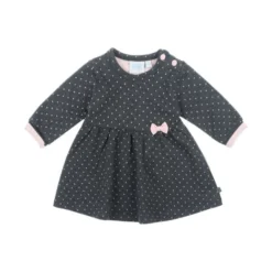 Feetje Dots Jurkje Antraciet Melange Mt. 44