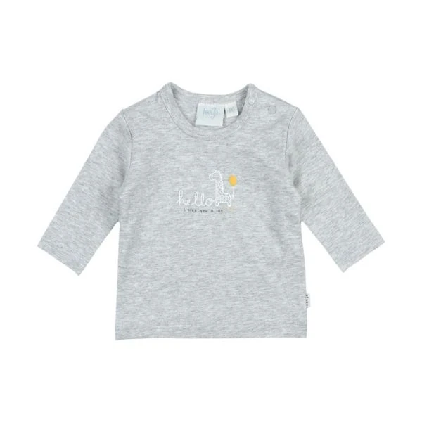 Feetje Hello Sunshine T-Shirt Lange Mouwen Grijs Melange Mt. 74