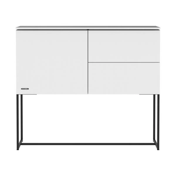 Kidsmill Modular 2 Commode 1D / 2L Mat Wit - Zwart - Mat Wit 1 Kidsmill Modular 2 Commode 1D / 2L Mat Wit - Zwart - Mat Wit