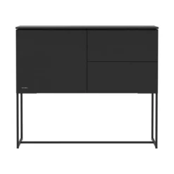 Kidsmill Modular 2 Commode 1D / 2L Mat Zwart - Zwart - Mat Zwart